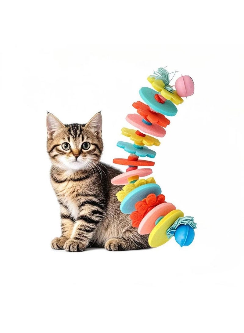 Kidle Cat Toys Kitten Teething Chew Rope Toy Interactive Teething Rope for Cats & Kittens Indoor Play - Image 1